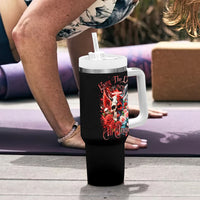 Evil Angel Skull Tumbler With Handle Even The Devil Was Once An Angel - Wonder Print Shop