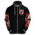 Evil Angel Skull Zip Hoodie Even The Devil Was Once An Angel - Wonder Print Shop