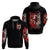 Evil Angel Skull Zip Hoodie Even The Devil Was Once An Angel - Wonder Print Shop