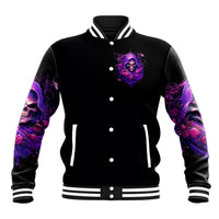 Reaper Skull Baseball Jacket I'm Not Anti-Social I'm Just Not User Friendly - Wonder Print Shop