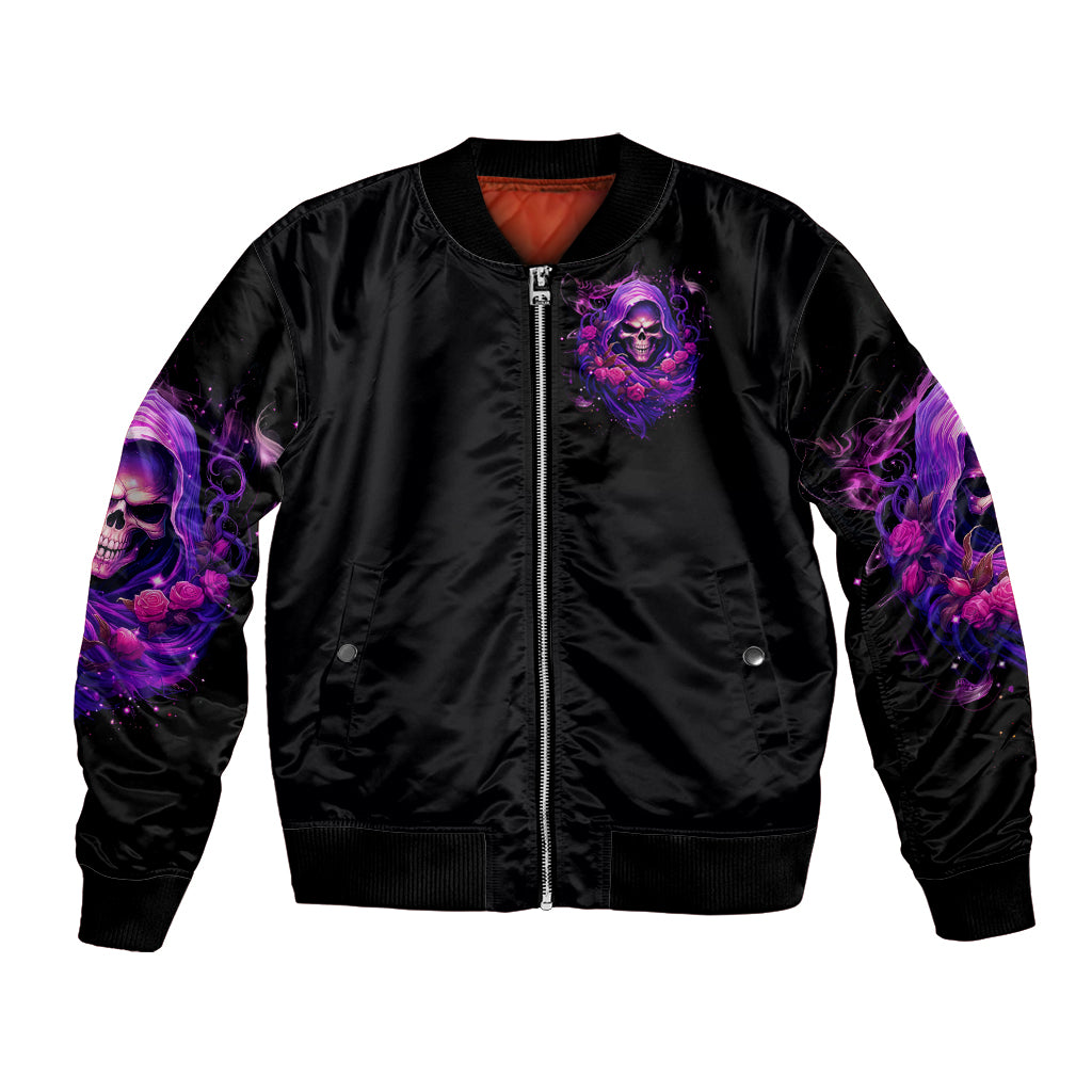 Reaper Skull Bomber Jacket I'm Not Anti-Social I'm Just Not User Friendly - Wonder Print Shop