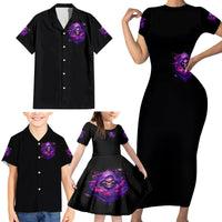 Reaper Skull Family Matching Short Sleeve Bodycon Dress and Hawaiian Shirt I'm Not Anti-Social I'm Just Not User Friendly - Wonder Print Shop
