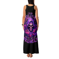 Reaper Skull Family Matching Tank Maxi Dress and Hawaiian Shirt I'm Not Anti-Social I'm Just Not User Friendly - Wonder Print Shop