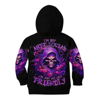 Reaper Skull Kid Hoodie I'm Not Anti-Social I'm Just Not User Friendly - Wonder Print Shop