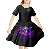 Reaper Skull Kid Short Sleeve Dress I'm Not Anti-Social I'm Just Not User Friendly - Wonder Print Shop