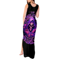 Reaper Skull Tank Maxi Dress I'm Not Anti-Social I'm Just Not User Friendly - Wonder Print Shop