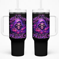 Reaper Skull Tumbler With Handle I'm Not Anti-Social I'm Just Not User Friendly - Wonder Print Shop