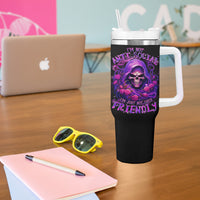 Reaper Skull Tumbler With Handle I'm Not Anti-Social I'm Just Not User Friendly - Wonder Print Shop