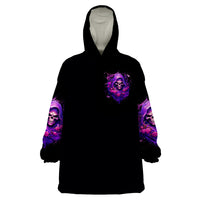 Reaper Skull Wearable Blanket Hoodie I'm Not Anti-Social I'm Just Not User Friendly - Wonder Print Shop