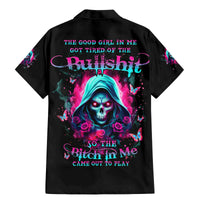 Witch Skull Family Matching Mermaid Dress and Hawaiian Shirt The Good Girl In Me Got Tired Of The Bullshit - Wonder Print Shop