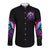 Witch Skull Long Sleeve Button Shirt The Good Girl In Me Got Tired Of The Bullshit - Wonder Print Shop