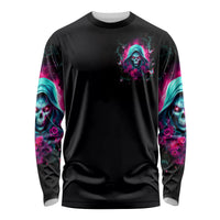 Witch Skull Long Sleeve Shirt The Good Girl In Me Got Tired Of The Bullshit - Wonder Print Shop
