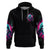 Witch Skull Zip Hoodie The Good Girl In Me Got Tired Of The Bullshit - Wonder Print Shop