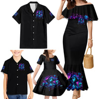 Witch Skull Family Matching Mermaid Dress and Hawaiian Shirt Assuming Was Like Most Girls Was Your First Mistake - Wonder Print Shop
