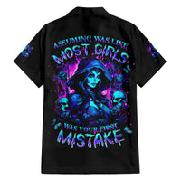 Witch Skull Hawaiian Shirt Assuming Was Like Most Girls Was Your First Mistake - Wonder Print Shop