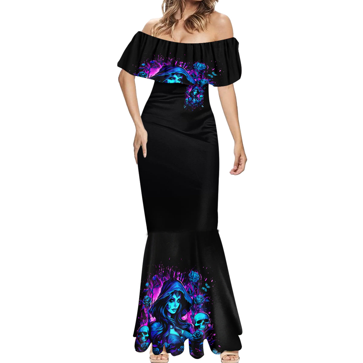 Witch Skull Mermaid Dress Assuming Was Like Most Girls Was Your First Mistake - Wonder Print Shop