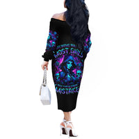 Witch Skull Off The Shoulder Long Sleeve Dress Assuming Was Like Most Girls Was Your First Mistake - Wonder Print Shop
