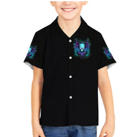 Angel Skull Family Matching Mermaid Dress and Hawaiian Shirt I'm Not Anti-Social I'm Just Not User Friendly - Wonder Print Shop