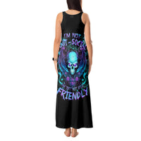 Angel Skull Tank Maxi Dress I'm Not Anti-Social I'm Just Not User Friendly - Wonder Print Shop