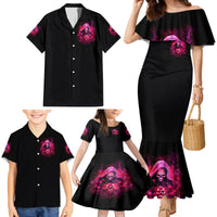 Witch Skull Family Matching Mermaid Dress and Hawaiian Shirt I'm Not Anti-Social I'm Just Not User Friendly - Wonder Print Shop