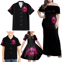 Witch Skull Family Matching Off Shoulder Maxi Dress and Hawaiian Shirt I'm Not Anti-Social I'm Just Not User Friendly - Wonder Print Shop