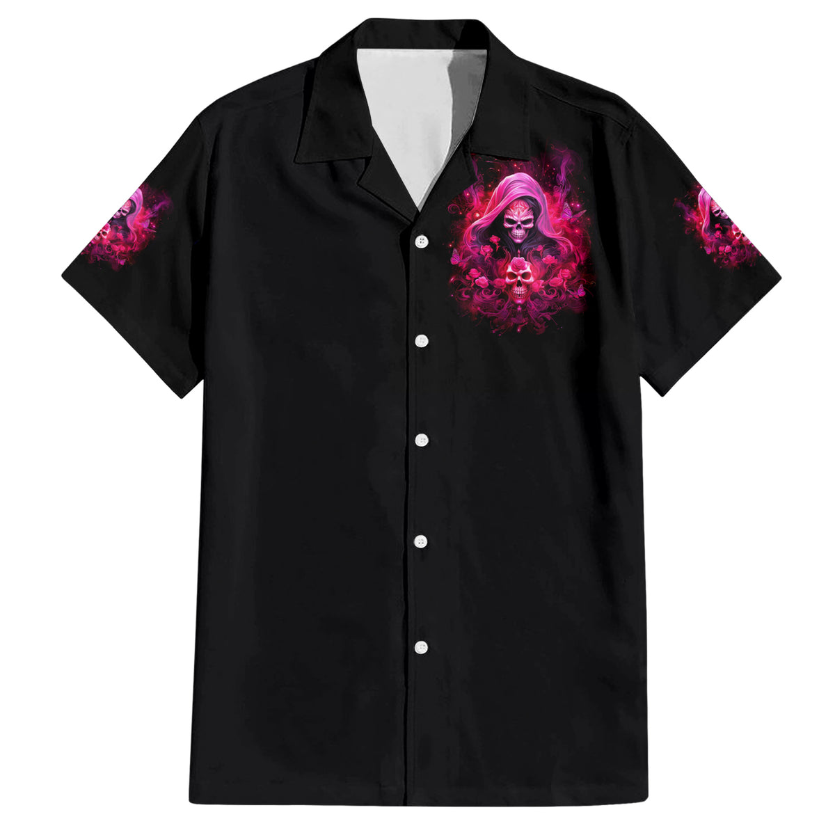 Witch Skull Family Matching Short Sleeve Bodycon Dress and Hawaiian Shirt I'm Not Anti-Social I'm Just Not User Friendly - Wonder Print Shop