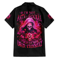 Witch Skull Hawaiian Shirt I'm Not Anti-Social I'm Just Not User Friendly - Wonder Print Shop