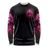 Witch Skull Long Sleeve Shirt I'm Not Anti-Social I'm Just Not User Friendly - Wonder Print Shop