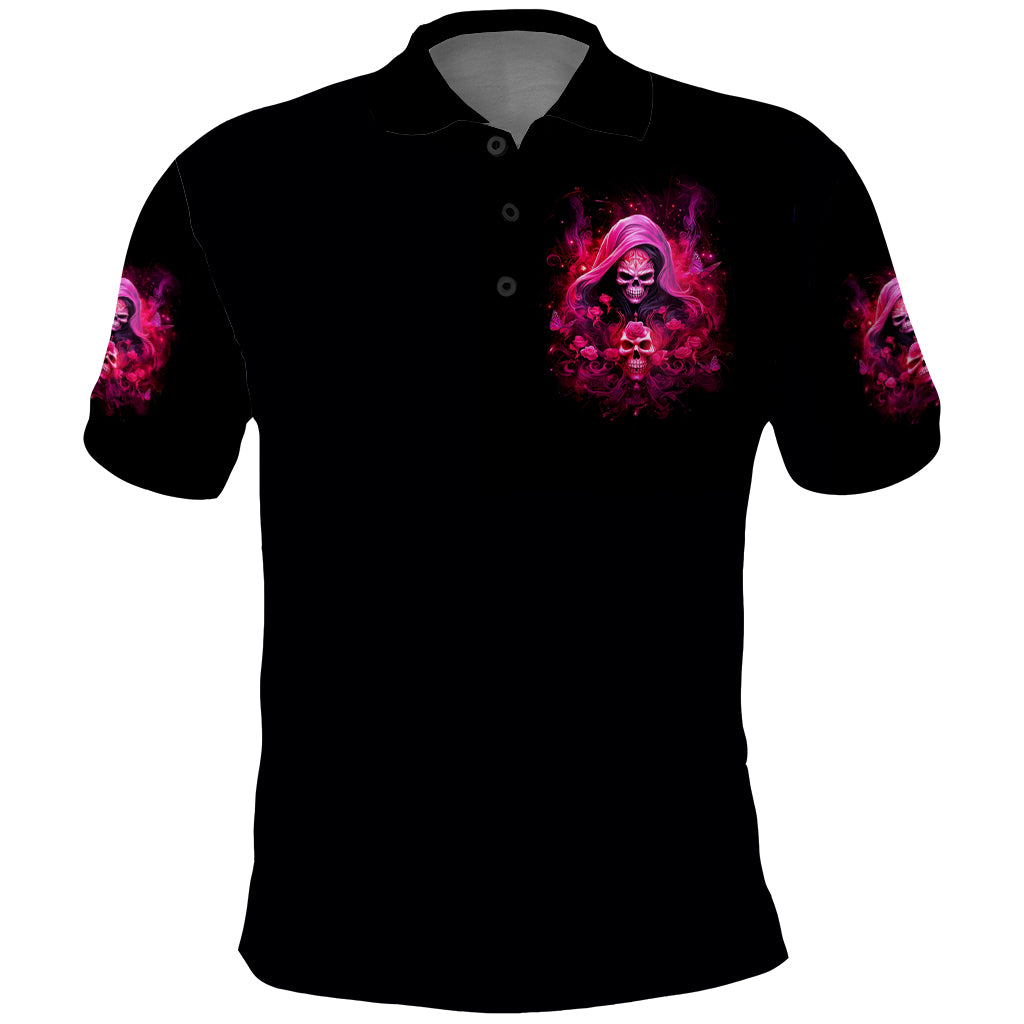 Witch Skull Polo Shirt I'm Not Anti-Social I'm Just Not User Friendly - Wonder Print Shop