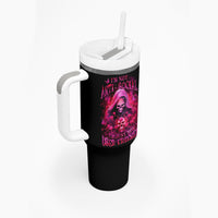 Witch Skull Tumbler With Handle I'm Not Anti-Social I'm Just Not User Friendly - Wonder Print Shop