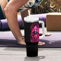 Witch Skull Tumbler With Handle I'm Not Anti-Social I'm Just Not User Friendly - Wonder Print Shop