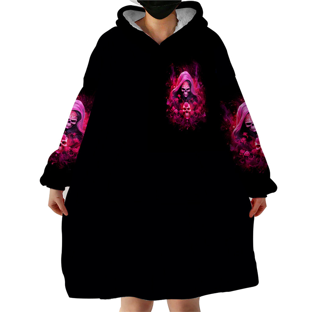Witch Skull Wearable Blanket Hoodie I'm Not Anti-Social I'm Just Not User Friendly - Wonder Print Shop