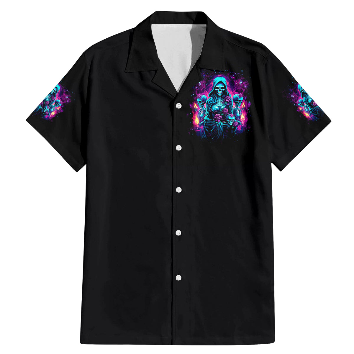 Witch Skull Family Matching Mermaid Dress and Hawaiian Shirt I Have 3 Sides And The Side You Never Want To See - Wonder Print Shop