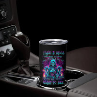 Witch Skull Tumbler Cup I Have 3 Sides And The Side You Never Want To See - Wonder Print Shop
