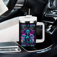 Witch Skull Tumbler With Handle I Have 3 Sides And The Side You Never Want To See - Wonder Print Shop
