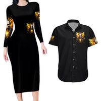 Fairy Skull Couples Matching Long Sleeve Bodycon Dress and Hawaiian Shirt The Good Girl In Me Got Tired Of The Bullshit - Wonder Print Shop