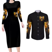 Fairy Skull Couples Matching Long Sleeve Bodycon Dress and Long Sleeve Button Shirt The Good Girl In Me Got Tired Of The Bullshit - Wonder Print Shop