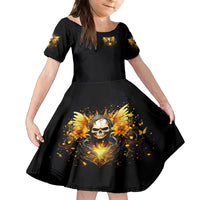 Fairy Skull Family Matching Off Shoulder Maxi Dress and Hawaiian Shirt The Good Girl In Me Got Tired Of The Bullshit - Wonder Print Shop