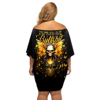 Fairy Skull Family Matching Off Shoulder Short Dress and Hawaiian Shirt The Good Girl In Me Got Tired Of The Bullshit - Wonder Print Shop