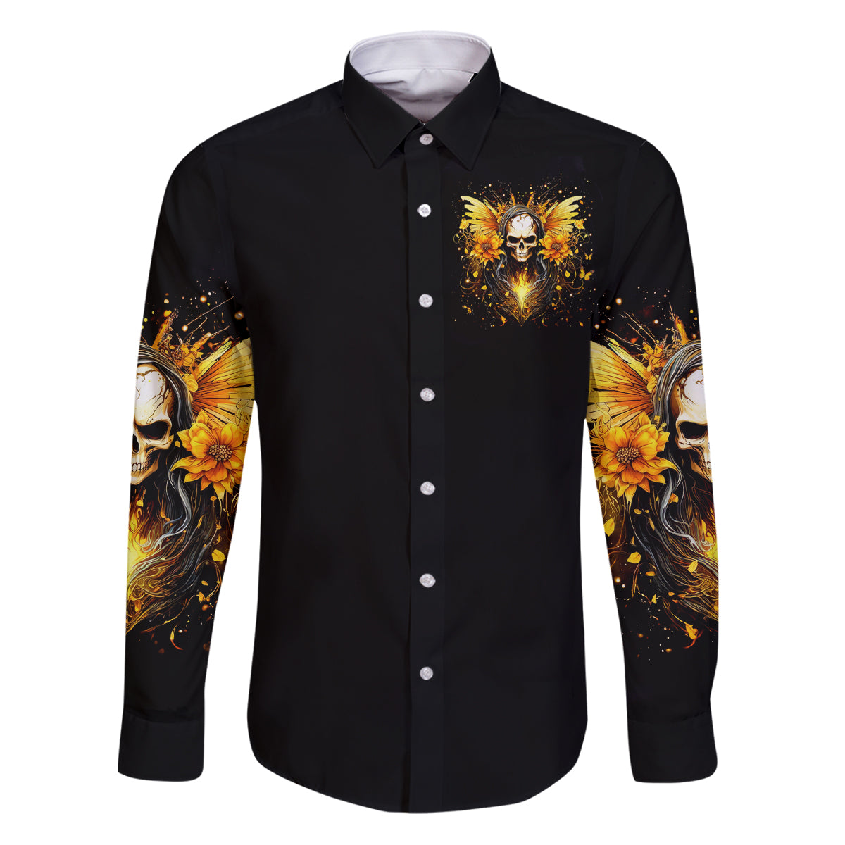 Fairy Skull Family Matching Puletasi and Hawaiian Shirt The Good Girl In Me Got Tired Of The Bullshit - Wonder Print Shop