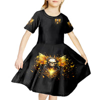 Fairy Skull Kid Short Sleeve Dress The Good Girl In Me Got Tired Of The Bullshit - Wonder Print Shop