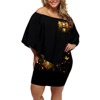 Fairy Skull Off Shoulder Short Dress The Good Girl In Me Got Tired Of The Bullshit - Wonder Print Shop