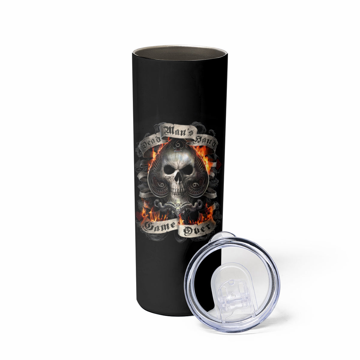 Fairy Skull Skinny Tumbler The Good Girl In Me Got Tired Of The Bullshit - Wonder Print Shop