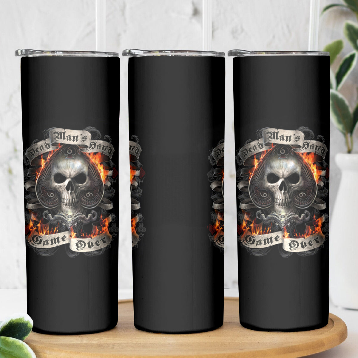 Fairy Skull Skinny Tumbler The Good Girl In Me Got Tired Of The Bullshit - Wonder Print Shop