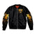 Fairy Skull Sleeve Zip Bomber Jacket The Good Girl In Me Got Tired Of The Bullshit - Wonder Print Shop