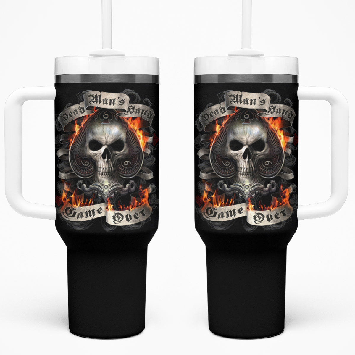 Fairy Skull Tumbler With Handle The Good Girl In Me Got Tired Of The Bullshit - Wonder Print Shop