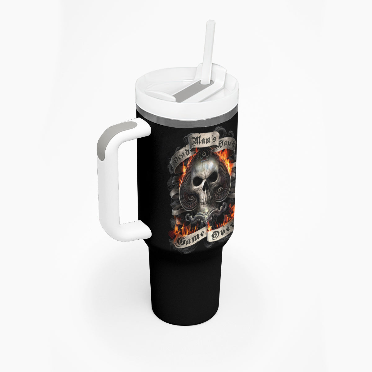 Fairy Skull Tumbler With Handle The Good Girl In Me Got Tired Of The Bullshit - Wonder Print Shop