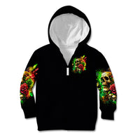 Rose Skull Kid Hoodie Stuck Between IDK IDC - Wonder Print Shop