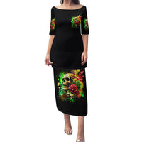 Rose Skull Puletasi Stuck Between IDK IDC - Wonder Print Shop