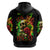 Rose Skull Zip Hoodie Stuck Between IDK IDC - Wonder Print Shop